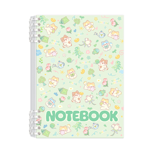 萌宠活页笔记本子B5高颜值可爱卡通活页本少女心学生专用线圈本小猫小狗a5记事本大学生考研记录本日记本文具