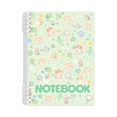 萌宠活页笔记本子B5高颜值可爱卡通活页本少女心学生专用线圈本小猫小狗a5记事本大学生考研记录本日记本文具