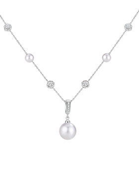 阿吉豆珍珠项链女款明星同款颈链