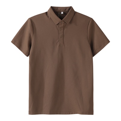 LUUD 透气抗皱珠地无痕翻领POLO衫短袖男夏季通勤百搭修身T恤上衣