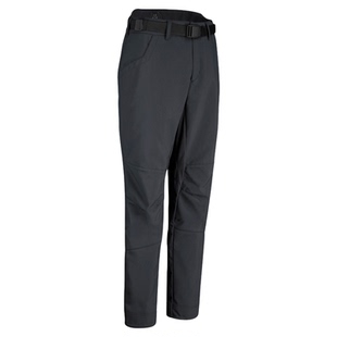 迪卡侬运动裤男加绒防风软壳裤秋冬户外徒步防寒防泼水登山裤ODF