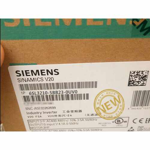 议价全真品6SL3210-5BB23-0AV0 0UV0西门子V20变频器6SL32105BB23