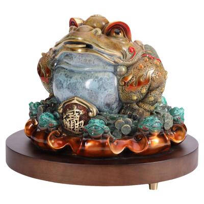 纯铜金蟾招财摆件开业礼品