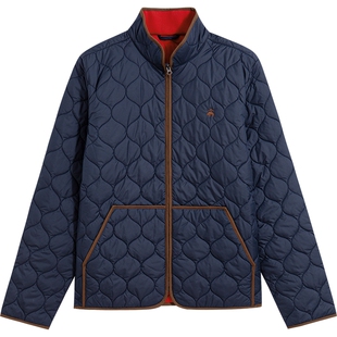 Brooks Brothers/布克兄弟男士25秋冬新品刺绣logo绗缝棉服外套