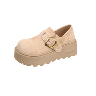 6CM增高厚底单里两穿仙女风勃肯鞋2026年春季新款时尚百搭复古女