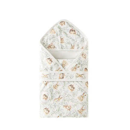 ELLE BABY婴儿抱被新生儿包被竹棉a类产房初生儿新生宝宝春夏包单