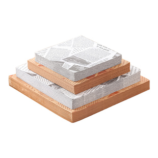 方形美式防油纸食品级商用披萨垫盘纸甜品吸油纸厨房油炸小吃垫纸