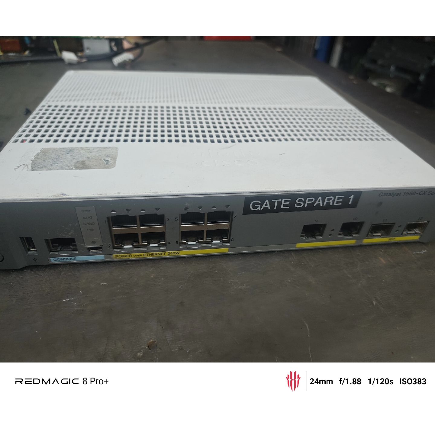思科3560cx-8pc-s 8口千兆交换机 网线供电 网络交换