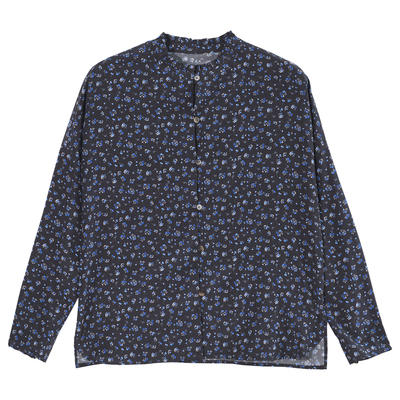 GESGOO弹力双绉真丝长袖衬衫