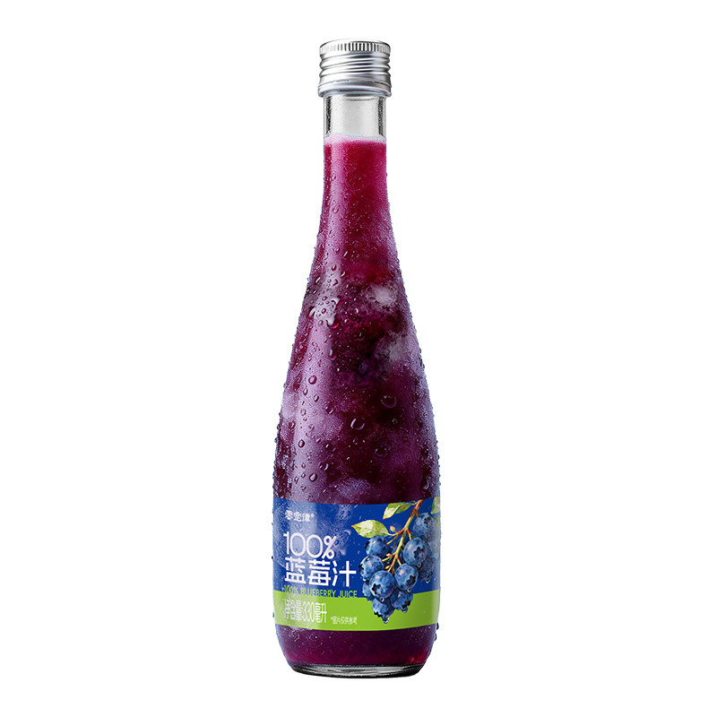 100%蓝莓汁蓝莓原液果汁饮料饮品