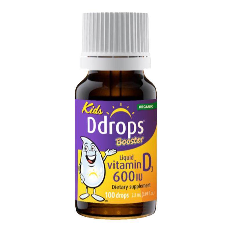 B美国ddrops维生素婴儿童d3滴剂1岁以上幼儿宝宝vd3补钙剂维d 600