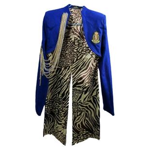 酒吧jazz燕尾服外套女歌手性感dj演出服爵士舞服装表演欧美舞台装