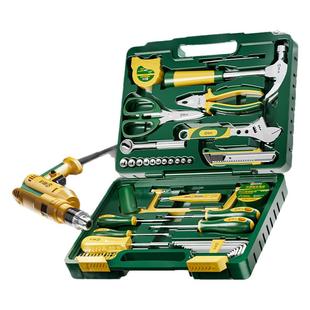 胜达工具箱套装家用多功能五金电工木工车载维修电钻工具箱全套