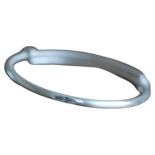 足银999平安喜乐手镯纯银古法拉丝实心素圈新中式国风汉字银镯子