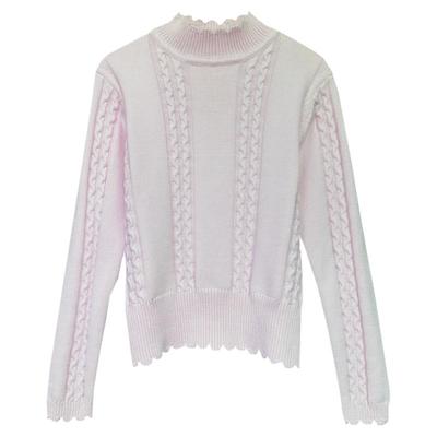 东润莲原创高腰短款加厚纯棉毛衣