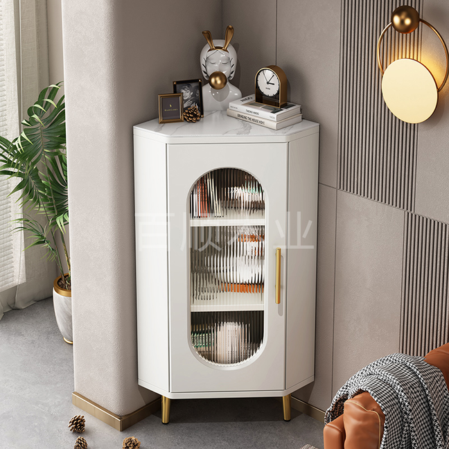 角柜墙角柜家用客厅玻璃柜置物柜储物柜餐边柜矮三角柜斗柜拐角柜