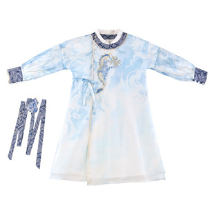 桐花坞明制改良汉服男童春秋2025新款儿童武侠风男孩演出古风套装