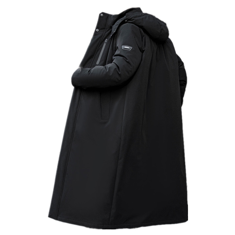 鹅绒加长款羽绒服玛特尔连帽外套
