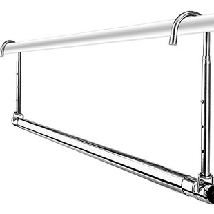 阳台晾衣架304伸缩晾衣杆升降凉衣架晒被子神器家用不锈钢凉衣捍