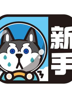 女司机反光车贴绅美车饰磁铁无胶
