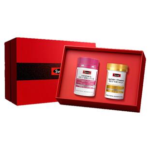 Swisse辅酶q10礼盒送长辈爸妈生日礼物保健品实用营养银发礼盒装