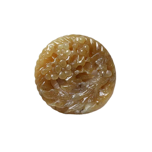 一物一图 天然和田玉雕件墨玉俏色雕刻件吊坠男女款玉石挂坠饰品