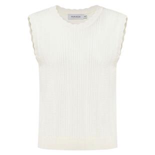 VGRASS维格娜丝春季新款绵羊毛桑蚕丝混纺针织背心肌理感百搭上衣