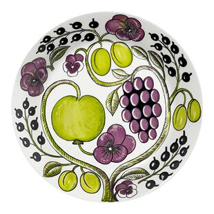 芬兰arabia硕果陶瓷椭圆盘子家用高级感大菜盘北欧风鱼盘主菜西餐