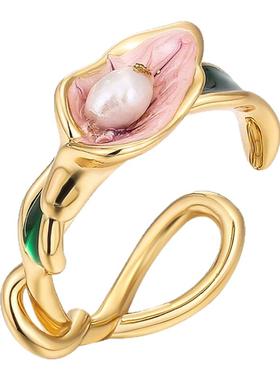 新中式国风珍珠戒指女