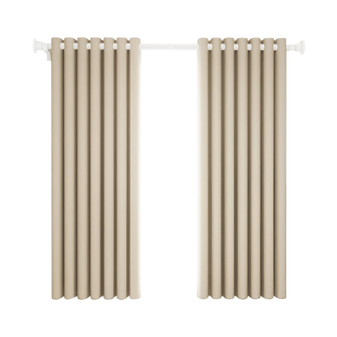 2025新款窗帘免打孔安装伸缩杆一整套卧室飘窗小窗户全遮光窗帘布