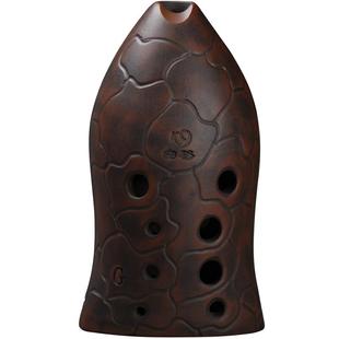 空谷埙初学演奏十孔鱼埙好吹初学专业古乐器陶埙音色柔和可水洗