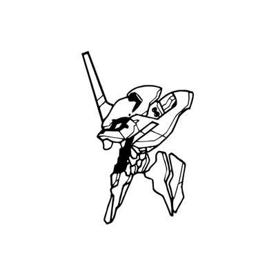 tlp镂空车贴eva新世纪初号机头像