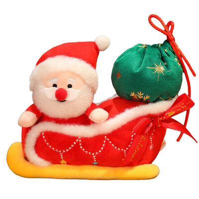 雪橇圣诞老人公仔雪人企鹅玩偶毛绒玩具平安夜儿童圣诞节礼物女生