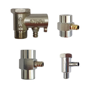 饮水机减压泄压阀全铜4分外丝 开水器排水排气阀二分牙耐高温配件