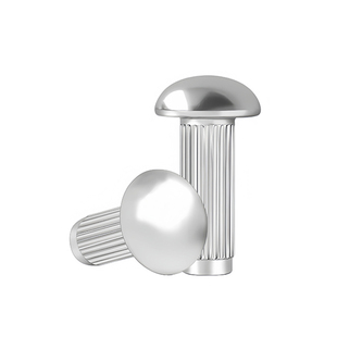 304不锈钢GB827半圆头商标直纹滚花标牌铭牌铆钉M1.6-M6