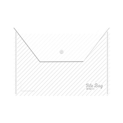 晨光文件袋透明塑料纽扣袋办公用