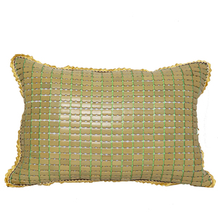 竹席枕头套凉席枕套沙发腰靠背凉爽双人单人儿童枕抱枕套子竹枕套