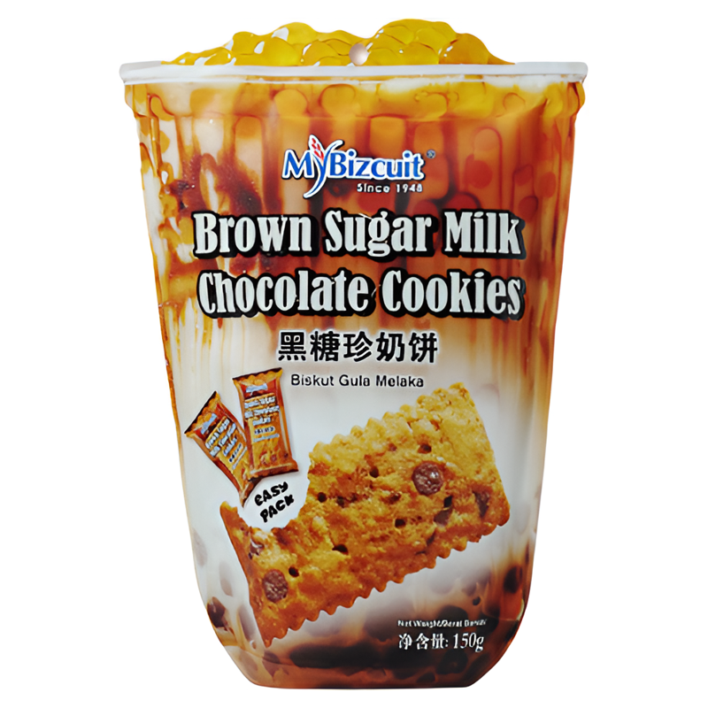 麦比客马来西亚进口咸蛋黄饼干黑糖珍珠奶茶味曲奇办公室休闲零食