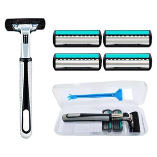 正品吉博锋利刀片刮胡刀手动胡子刀片六层手动剃须刀片男士刮脸刀