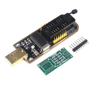 土豪金CH341A/B编程器USB主板路由BIOS/FLASH/24/25烧录器 烧写