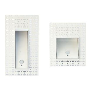 无边框嵌入式86型人体感应地脚灯楼梯过道墙角踏步预埋隐形踢脚灯