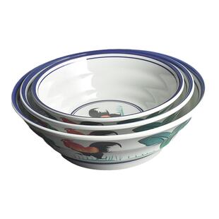 密胺粥碗仿瓷中式复古麻辣烫拉面碗宫廷汤面碗日式大号斗笠碗小碗