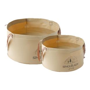 便携式可折叠盆户外手提式水盆洗菜盆旅行洗漱盆洗脸洗衣泡脚水桶