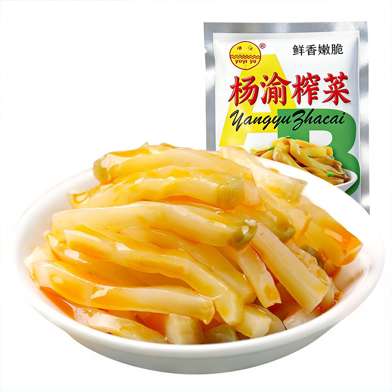 涪陵鲜脆榨菜丝小包装榨菜下饭菜咸菜泡菜速食菜榨菜涪陵整箱批发