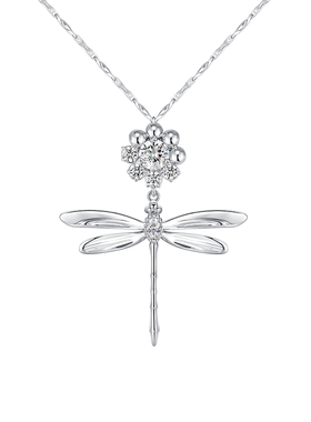 YVMIN尤目密镶花朵蜻蜓项链