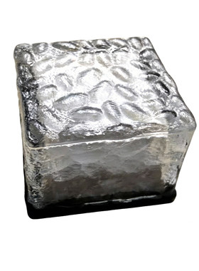 太阳能户外庭院灯防水彩灯花园草坪家用布置装饰玻璃冰砖灯地埋灯