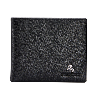 正品保罗男士钱包男真皮短款钱夹男2025新款高端牛皮皮夹送老公