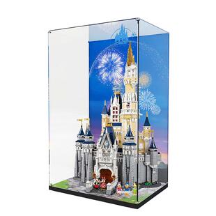 适用乐高迪士尼城堡71040亚克力展示盒模型防尘罩积木防尘盒收纳