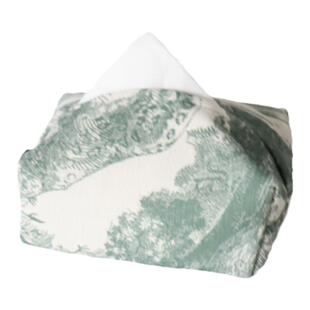 手作复古法式铃兰软糯布艺纸巾套温柔植物花卉双层布艺小号纸巾盒