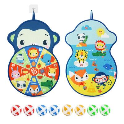 费雪儿童飞镖盘粘球户外室内亲子